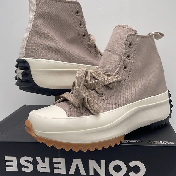 Converse WMNS RUN STAR HIKE HI WONDER STONE/EGRET/BLACK A08706C Platforms Snkrs - Picture 11 of 16